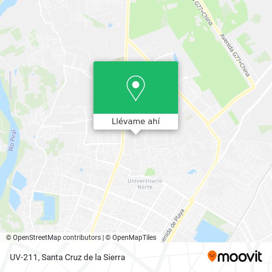 C mo llegar a UV 211 en Santa Cruz De La Sierra en Autob s