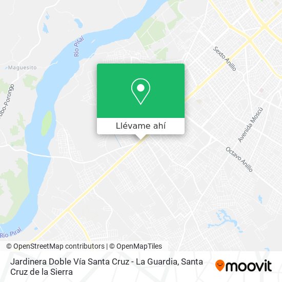Mapa de Jardinera Doble Vía Santa Cruz - La Guardia