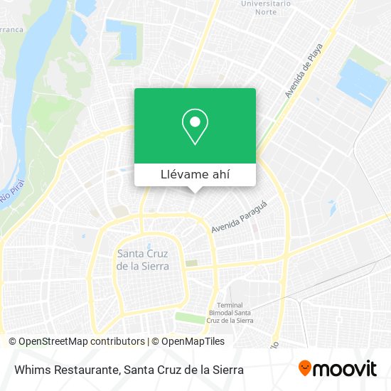 Mapa de Whims Restaurante