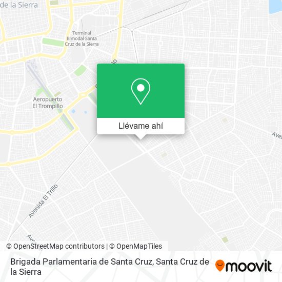 Mapa de Brigada Parlamentaria de Santa Cruz