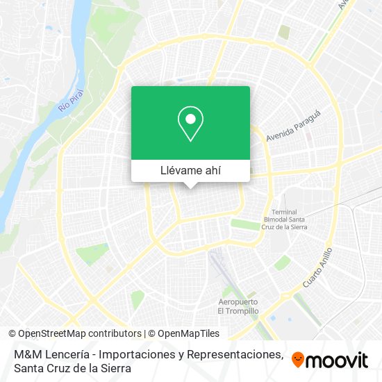 Mapa de M&M Lencería - Importaciones y Representaciones