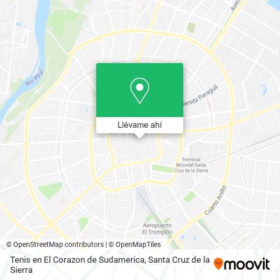 Mapa de Tenis en El Corazon de Sudamerica