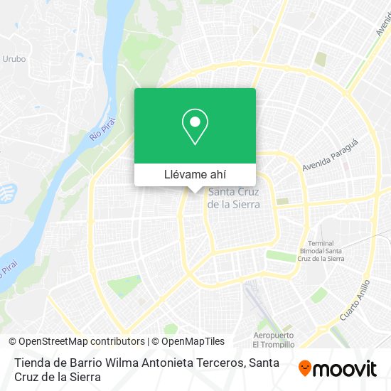 Mapa de Tienda de Barrio Wilma Antonieta Terceros