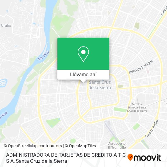 Mapa de ADMINISTRADORA DE TARJETAS DE CREDITO A T C S A