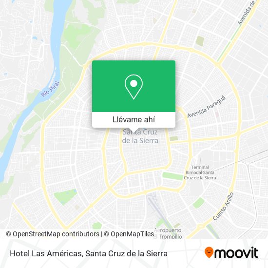 Mapa de Hotel Las Américas
