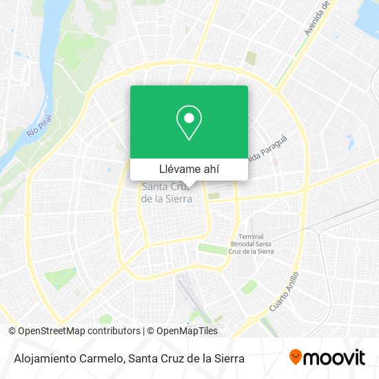 Mapa de Alojamiento Carmelo