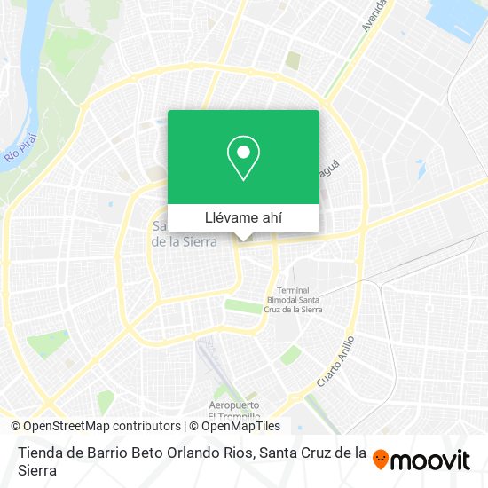 Mapa de Tienda de Barrio Beto Orlando Rios