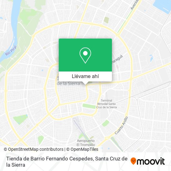 Mapa de Tienda de Barrio Fernando Cespedes