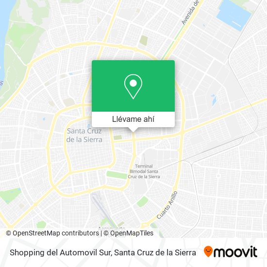 Mapa de Shopping del Automovil Sur