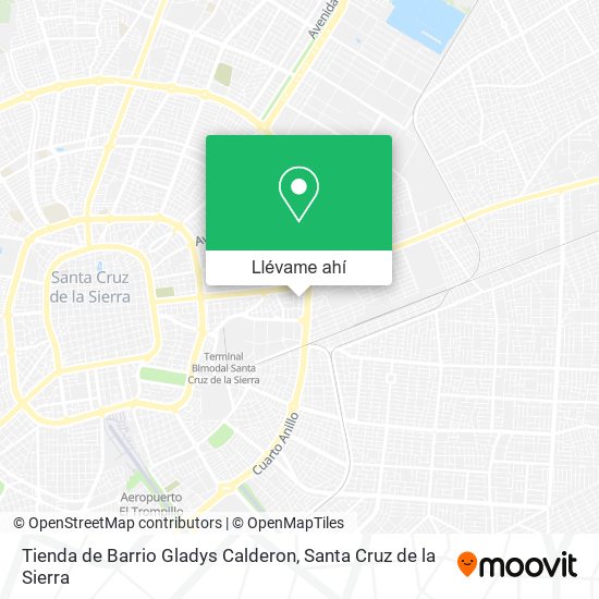 Mapa de Tienda de Barrio Gladys Calderon