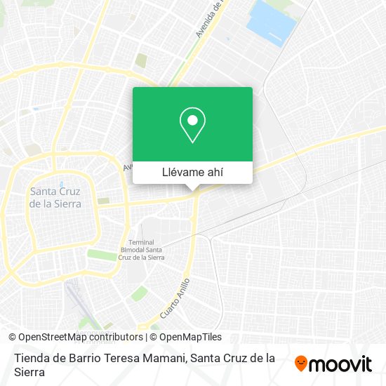 Mapa de Tienda de Barrio Teresa Mamani