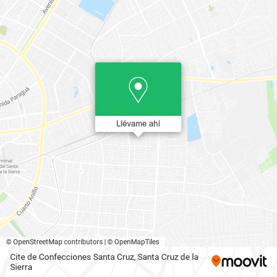 Mapa de Cite de Confecciones Santa Cruz