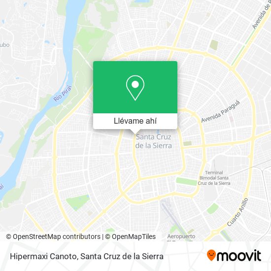 Mapa de Hipermaxi Canoto