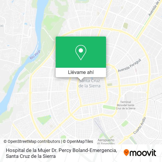 Mapa de Hospital de la Mujer Dr. Percy Boland-Emergencia
