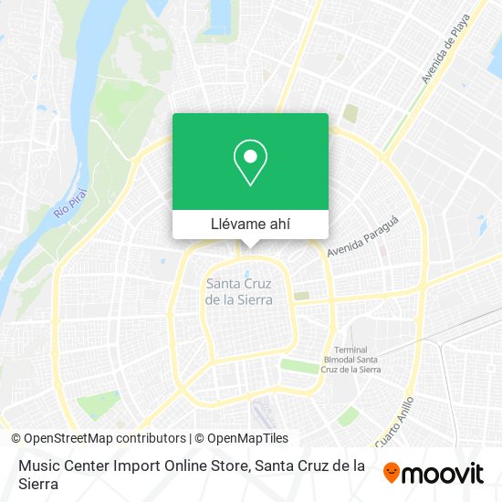 Mapa de Music Center Import Online Store