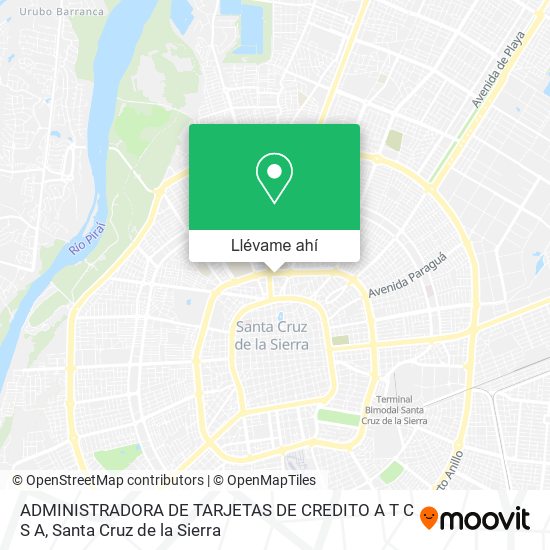 Mapa de ADMINISTRADORA DE TARJETAS DE CREDITO A T C S A