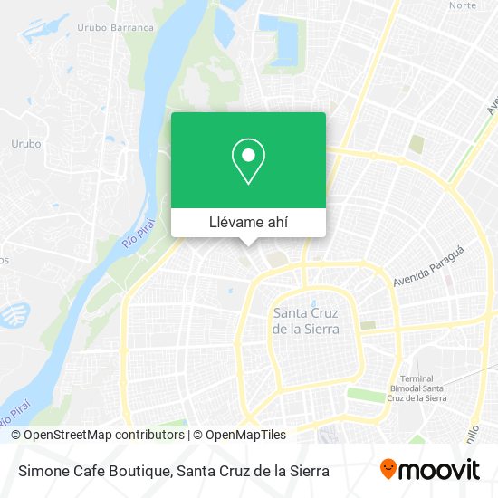 Mapa de Simone Cafe Boutique