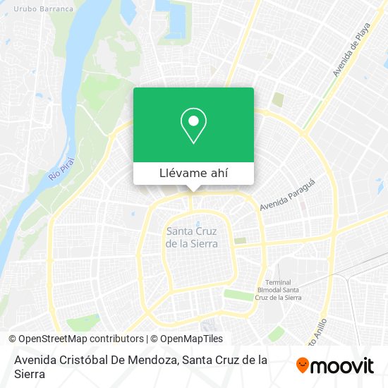 Mapa de Avenida Cristóbal De Mendoza