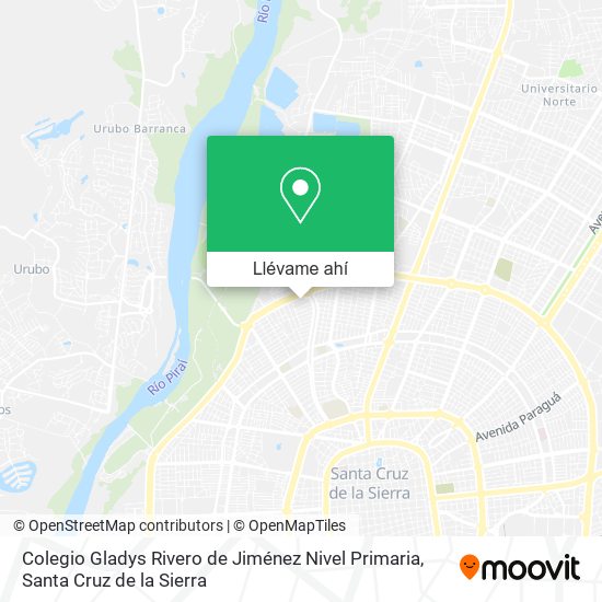 Mapa de Colegio Gladys Rivero de Jiménez Nivel Primaria