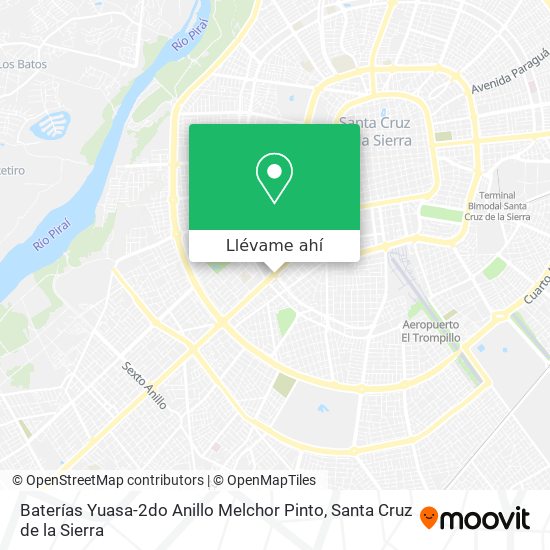 Mapa de Baterías Yuasa-2do Anillo Melchor Pinto