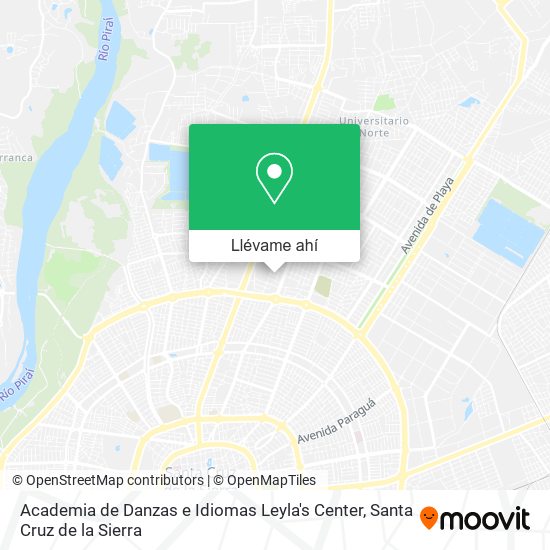 Mapa de Academia de Danzas e Idiomas Leyla's Center