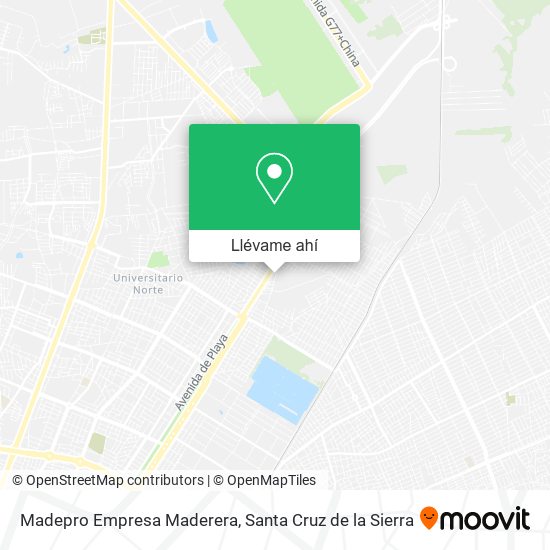 Mapa de Madepro Empresa Maderera