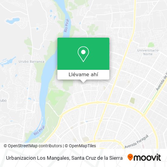 Mapa de Urbanizacion Los Mangales