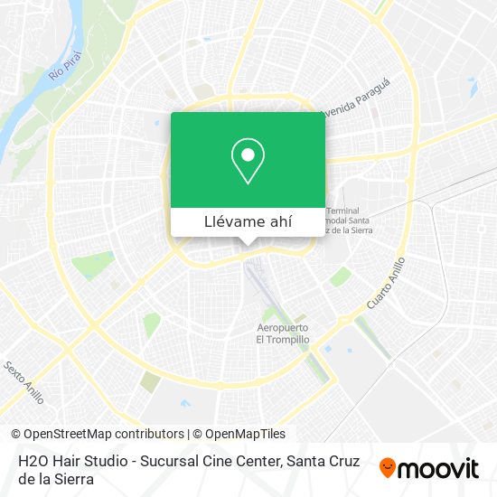 Mapa de H2O Hair Studio - Sucursal Cine Center