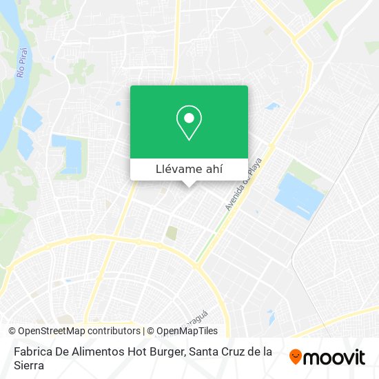 Mapa de Fabrica De Alimentos Hot Burger