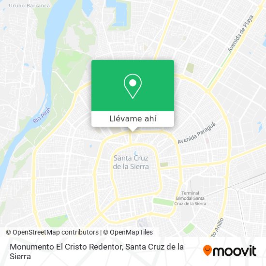 Mapa de Monumento El Cristo Redentor