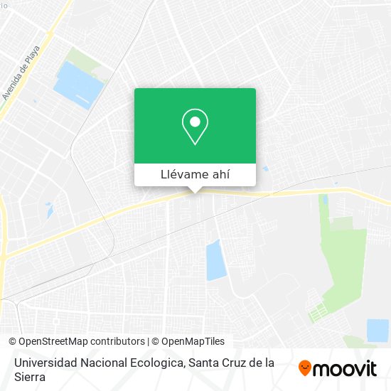 Mapa de Universidad Nacional Ecologica