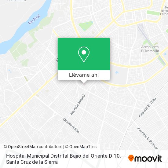 Mapa de Hospital Municipal Distrital Bajio del Oriente D-10