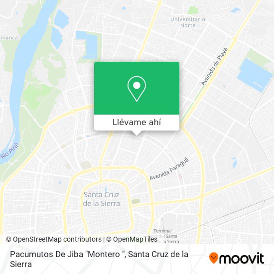 Mapa de Pacumutos De Jiba "Montero "