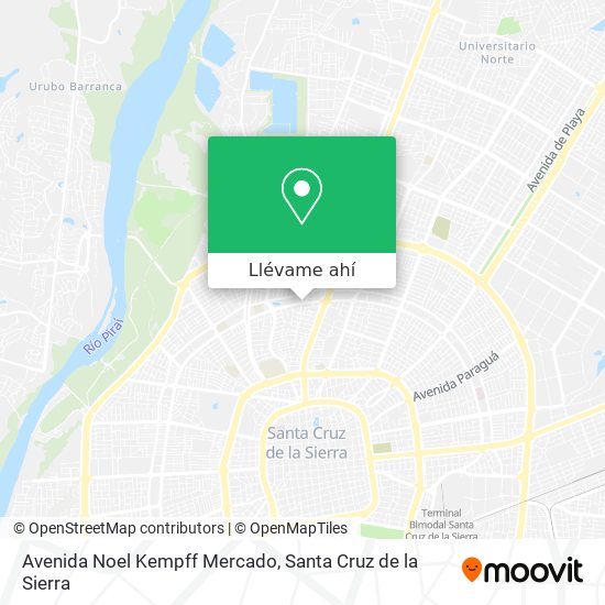 Mapa de Avenida Noel Kempff Mercado