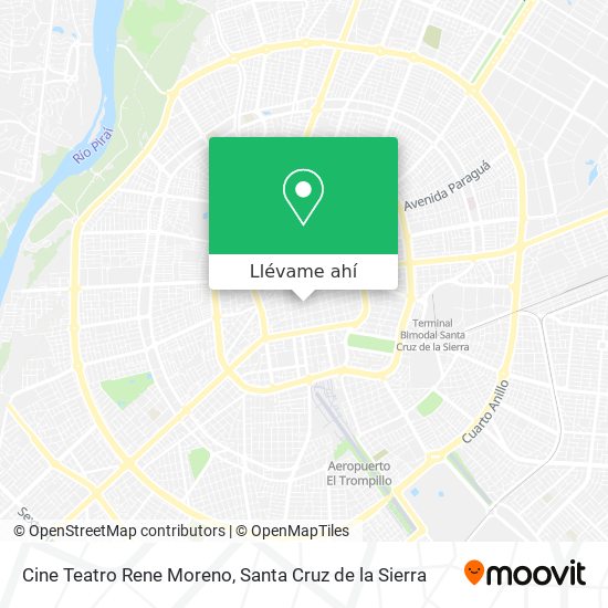 Mapa de Cine Teatro Rene Moreno