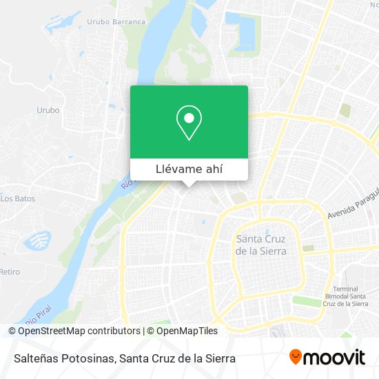 Mapa de Salteñas Potosinas