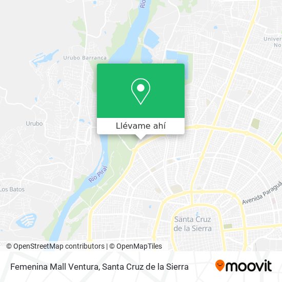 Mapa de Femenina Mall Ventura