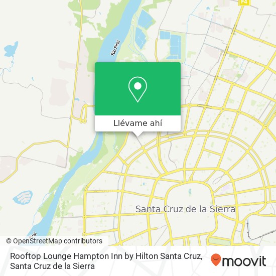 Mapa de Rooftop Lounge Hampton Inn by Hilton Santa Cruz