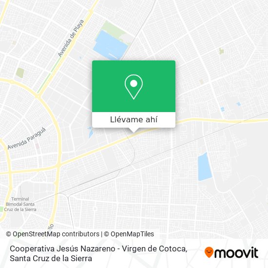 Mapa de Cooperativa Jesús Nazareno - Virgen de Cotoca