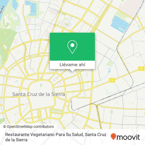 Mapa de Restaurante Vegetariano Para Su Salud