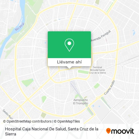 Mapa de Hospital Caja Nacional De Salud