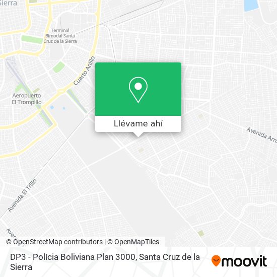 Mapa de DP3 - Polícia Boliviana Plan 3000