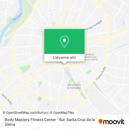 Mapa de Body Masters Fitness Center - Sur