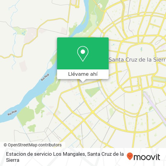 Mapa de Estacion de servicio Los Mangales