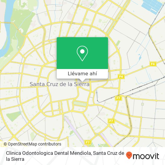 Mapa de Clinica Odontologica Dental Mendiola
