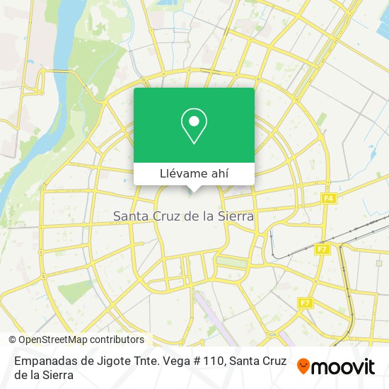 Mapa de Empanadas de Jigote Tnte. Vega # 110