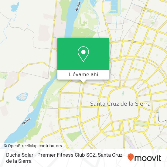 Mapa de Ducha Solar - Premier Fitness Club SCZ