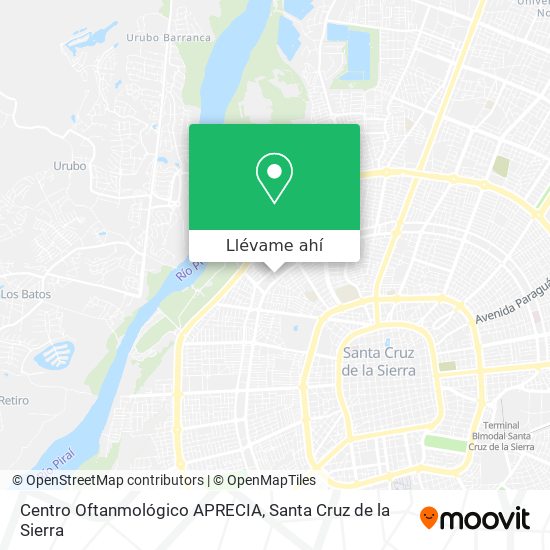 Mapa de Centro Oftanmológico APRECIA