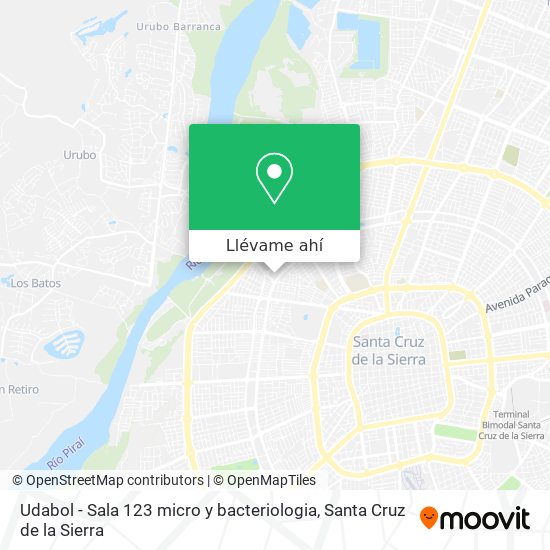 Mapa de Udabol - Sala 123 micro y bacteriologia