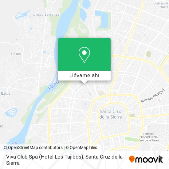 Mapa de Viva Club Spa (Hotel Los Tajibos)